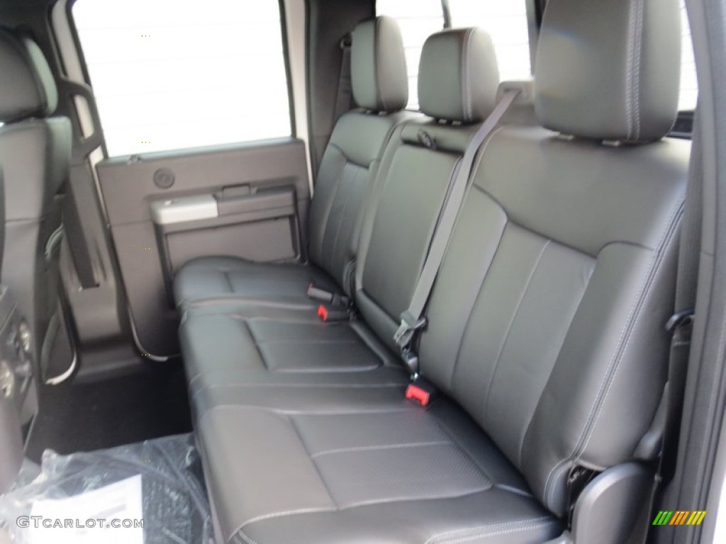 2013 Ford F350 Super Duty Lariat Crew Cab 4x4 Dually Rear Seat Photo #75005623