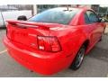 2002 Torch Red Ford Mustang V6 Coupe  photo #1