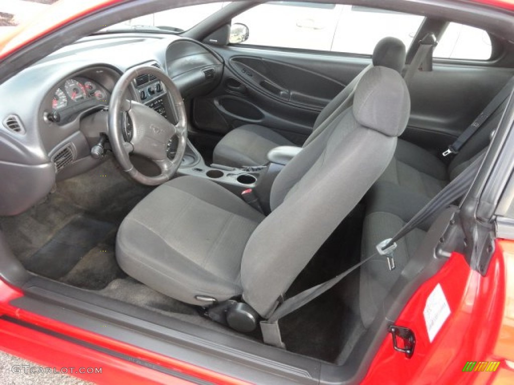 2002 Mustang V6 Coupe - Torch Red / Dark Charcoal photo #4