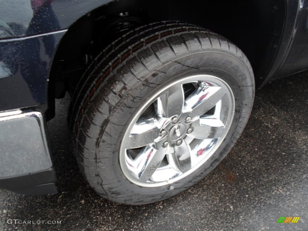 2013 Sierra 1500 SLE Extended Cab 4x4 - Graphite Blue Metallic / Ebony photo #3