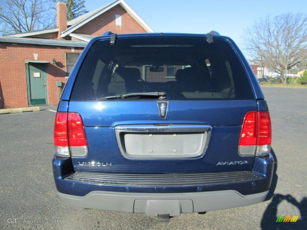 2005 Aviator Luxury AWD - Dark Blue Pearl Metallic / Camel photo #6