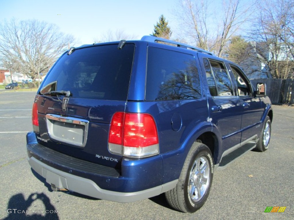 2005 Aviator Luxury AWD - Dark Blue Pearl Metallic / Camel photo #7