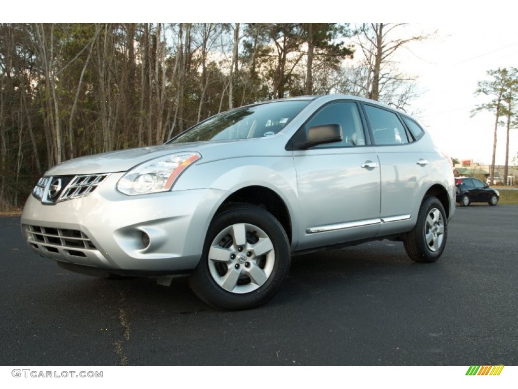 2011 Rogue S AWD - Silver Ice Metallic / Black photo #1