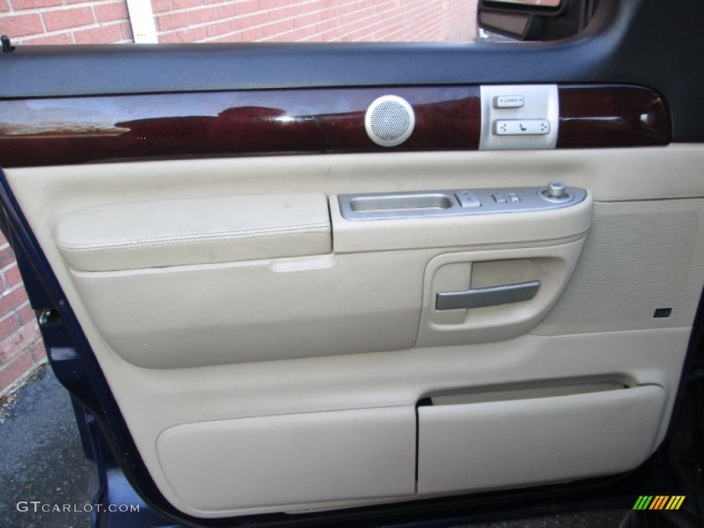 2005 Lincoln Aviator Luxury AWD Camel Door Panel Photo #75006699