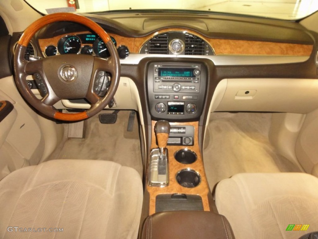 2009 Buick Enclave CX AWD Cocoa/Cashmere Dashboard Photo #75007187