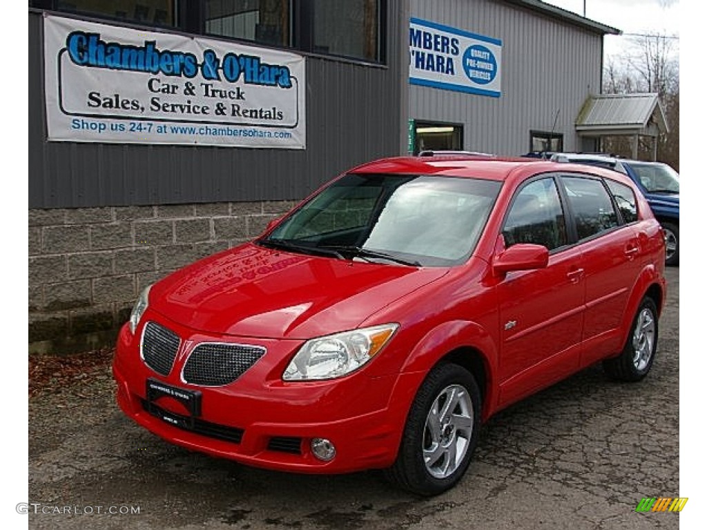 2005 Vibe AWD - Lava Red Metallic / Slate photo #1