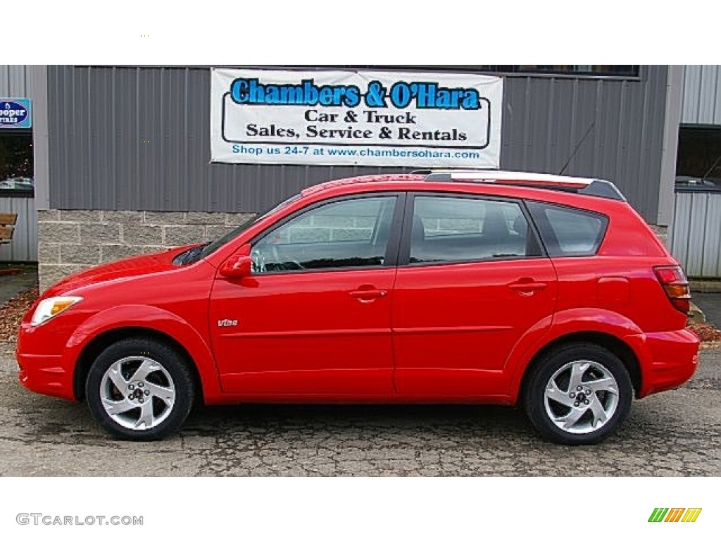 2005 Vibe AWD - Lava Red Metallic / Slate photo #2