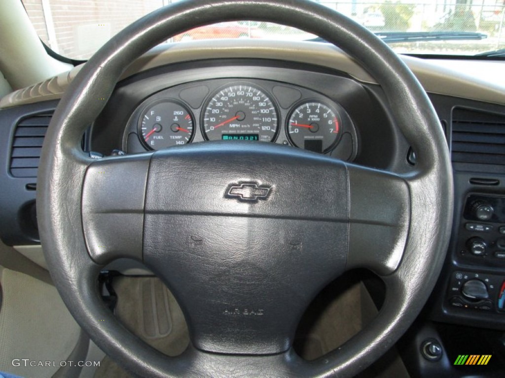 2002 Chevrolet Monte Carlo LS Neutral Steering Wheel Photo #75007988