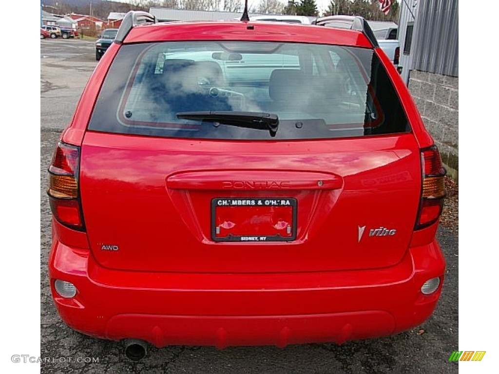 2005 Vibe AWD - Lava Red Metallic / Slate photo #10