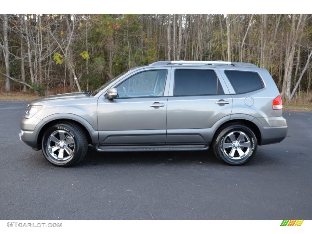 Titanium Silver 2009 Kia Borrego EX V6 Exterior Photo #75008056