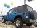 2009 Surf Blue Pearl Jeep Wrangler Unlimited Rubicon 4x4  photo #5