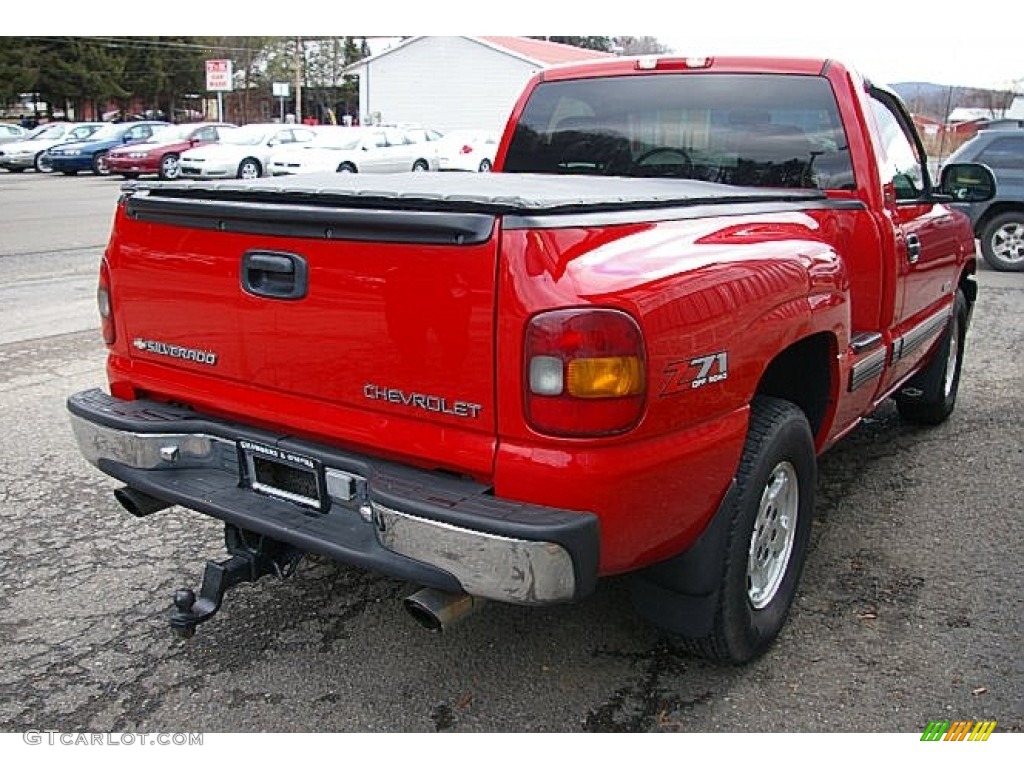 2001 Silverado 1500 LS Extended Cab 4x4 - Victory Red / Graphite photo #7