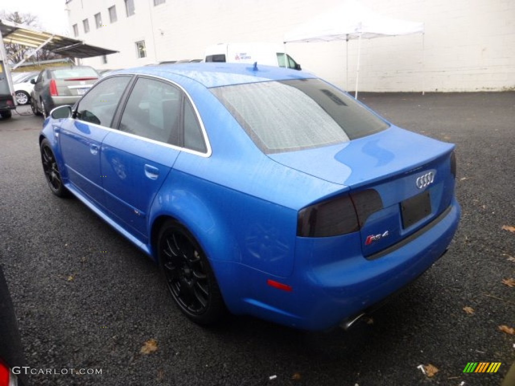 Sprint Blue Pearl Effect 2007 Audi RS4 4.2 quattro Sedan Exterior Photo #75008441