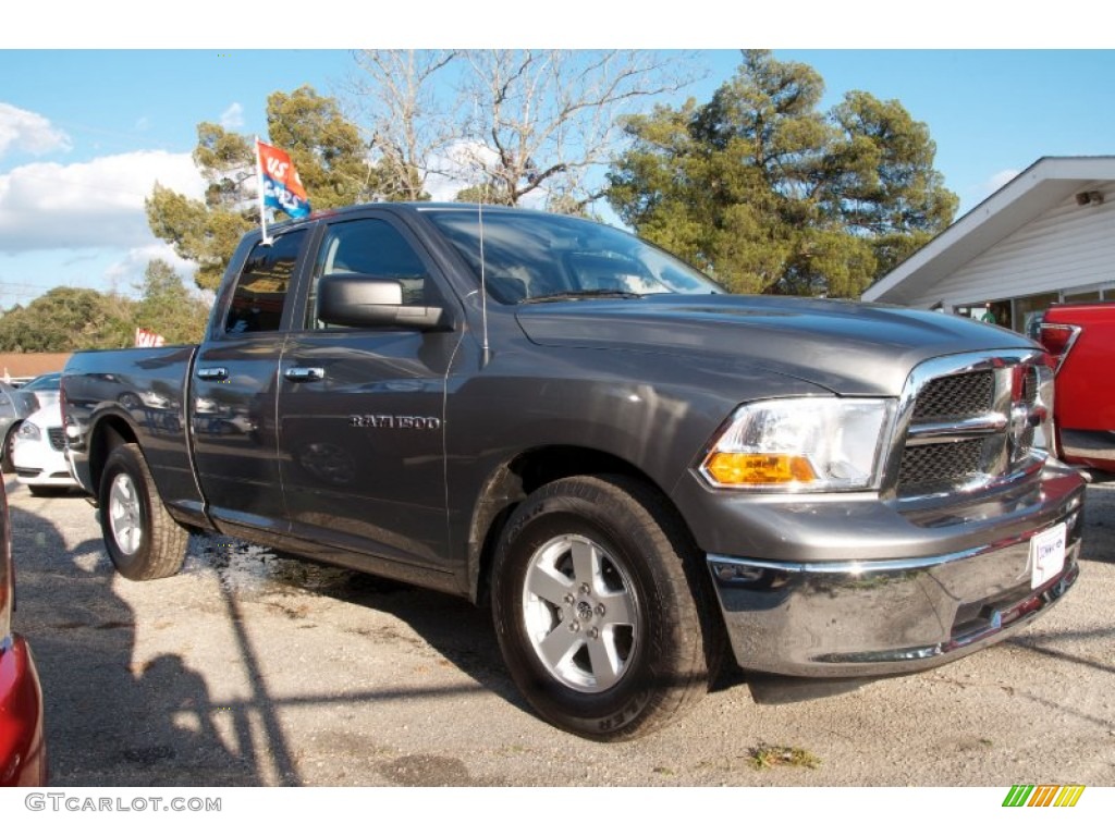 2012 Ram 1500 SLT Quad Cab - Mineral Gray Metallic / Dark Slate Gray/Medium Graystone photo #3