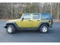 Rescue Green Metallic 2007 Jeep Wrangler Unlimited Rubicon 4x4 Exterior