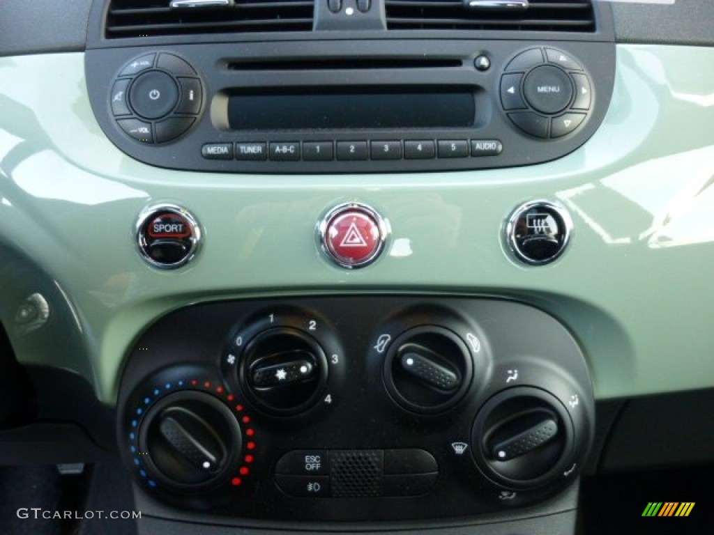 2012 Fiat 500 Sport Controls Photo #75011014
