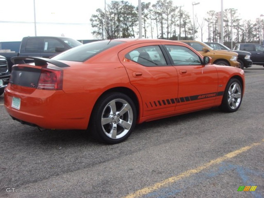 2008 Charger R/T Daytona - HEMI Orange Pearl / Dark Slate Gray photo #6
