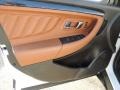 2010 Ford Taurus Charcoal Black/Umber Brown Interior Door Panel Photo