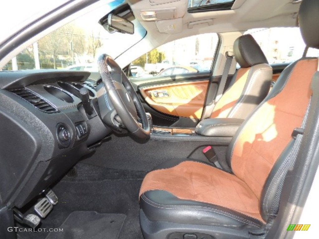 Charcoal Black/Umber Brown Interior 2010 Ford Taurus SHO AWD Photo #75012679