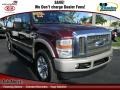 2009 Royal Red Metallic Ford F250 Super Duty King Ranch Crew Cab 4x4  photo #1