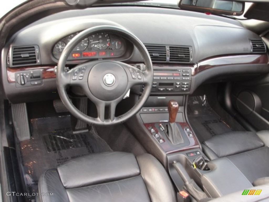 Black Interior 2006 BMW 3 Series 325i Convertible Photo #75013966