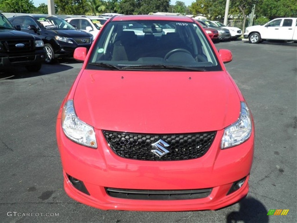 2008 SX4 Sport Sedan - Vivid Red / Black photo #5