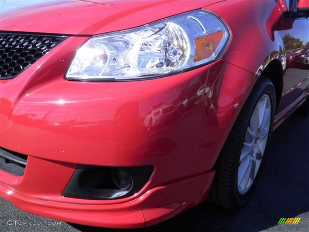 2008 SX4 Sport Sedan - Vivid Red / Black photo #6