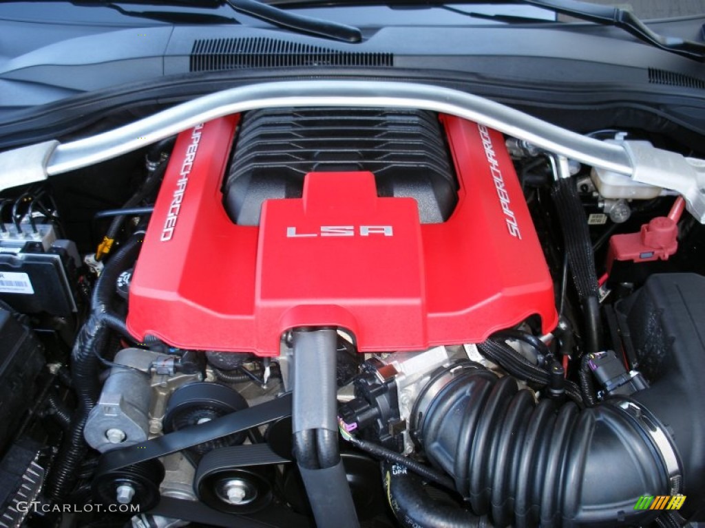 2013 Chevrolet Camaro ZL1 6.2 Liter Eaton Supercharged OHV 16-Valve LSA V8 Engine Photo #75014555