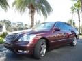 Black Cherry Pearl 2005 Lexus LS 430 Sedan Exterior