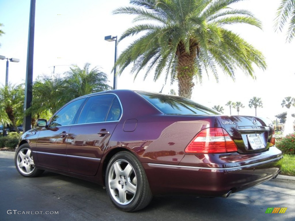 Black Cherry Pearl 2005 Lexus LS 430 Sedan Exterior Photo #75014689