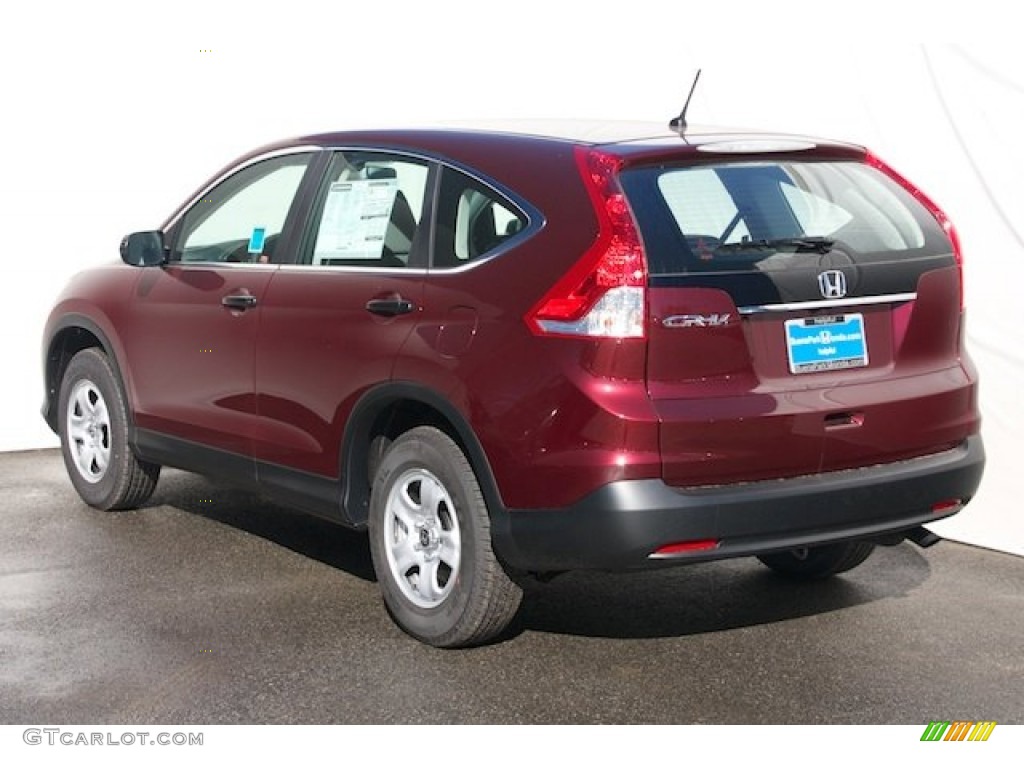 2013 CR-V LX - Basque Red Pearl II / Gray photo #5