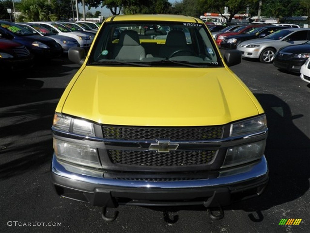 2007 Colorado Work Truck Regular Cab - Yellow / Medium Pewter photo #3