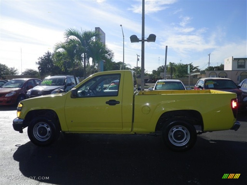 2007 Colorado Work Truck Regular Cab - Yellow / Medium Pewter photo #5