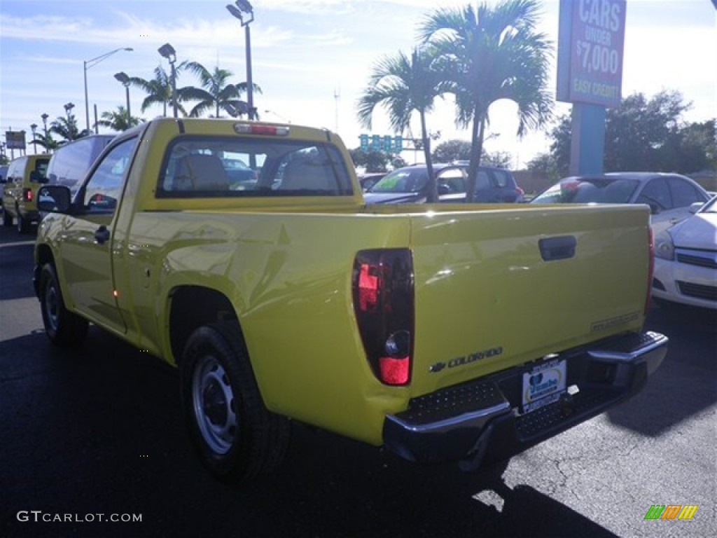 2007 Colorado Work Truck Regular Cab - Yellow / Medium Pewter photo #6