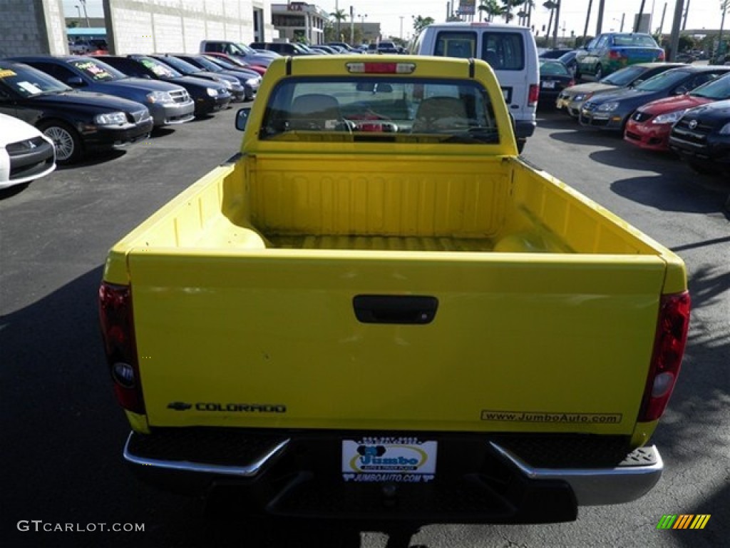 2007 Colorado Work Truck Regular Cab - Yellow / Medium Pewter photo #8