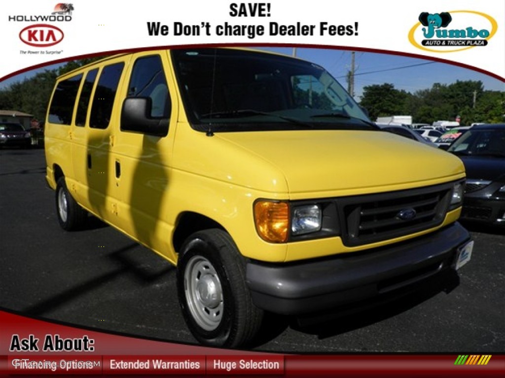 2006 E Series Van E150 Commercial - Fleet Yellow / Medium Flint Grey photo #1