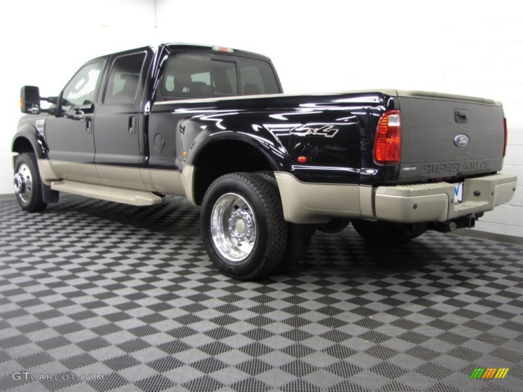 2008 F450 Super Duty King Ranch Crew Cab 4x4 Dually - Black / Chaparral Leather photo #2