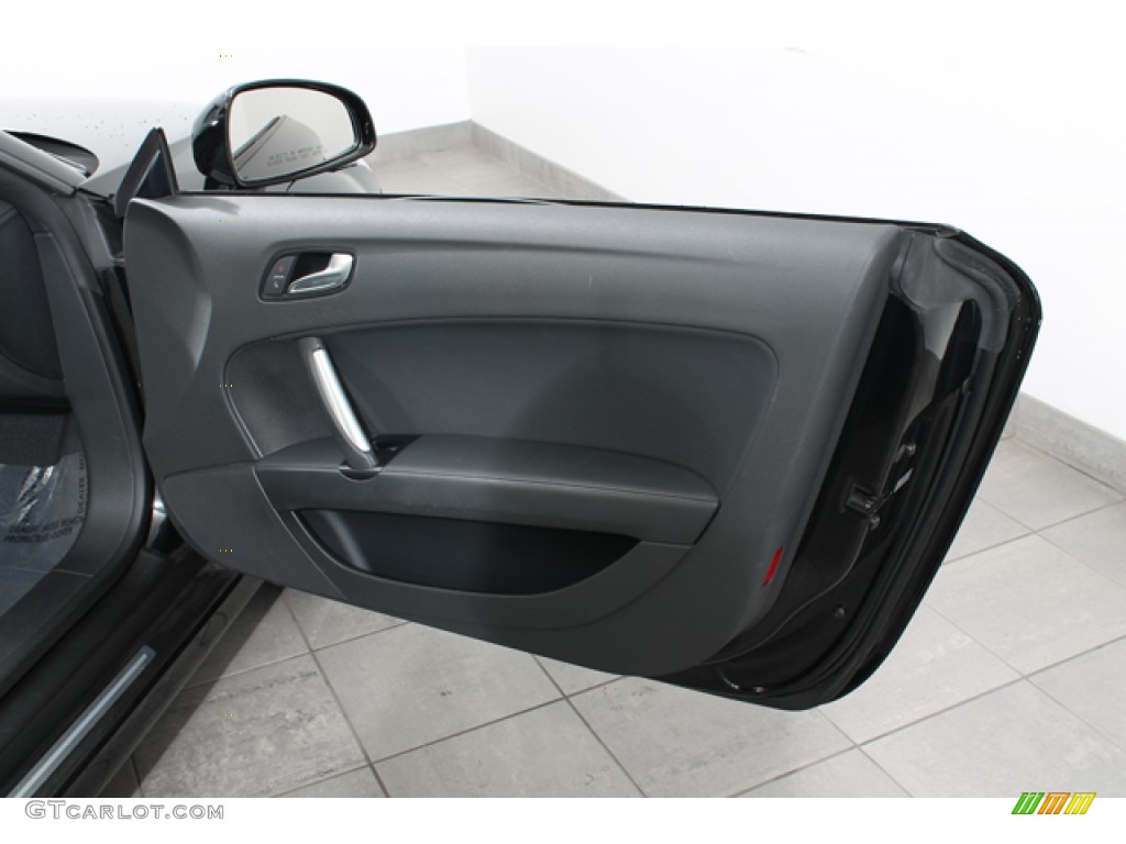 2008 Audi TT 2.0T Roadster Black Door Panel Photo #75018093