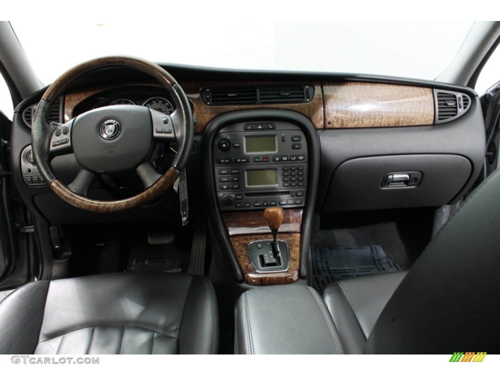 2007 Jaguar X-Type 3.0 Sport Wagon Charcoal Dashboard Photo #75018670