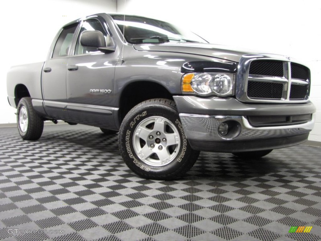 2004 Ram 1500 SLT Quad Cab 4x4 - Graphite Metallic / Dark Slate Gray photo #1