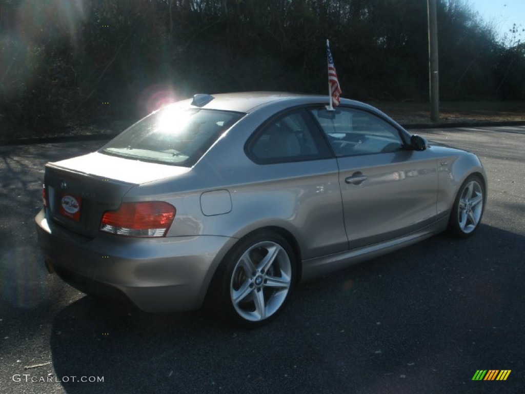 2008 1 Series 135i Coupe - Cashmere Silver Metallic / Taupe photo #3