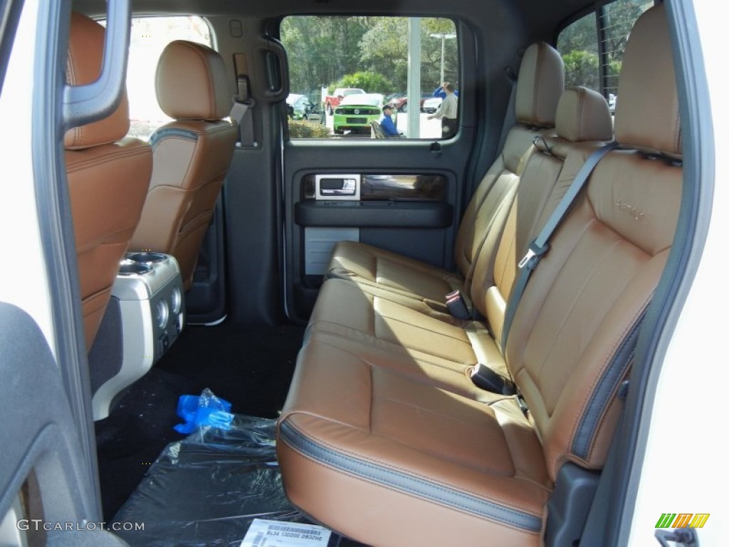 Platinum Unique Pecan Leather Interior 2013 Ford F150 Platinum SuperCrew 4x4 Photo #75022185