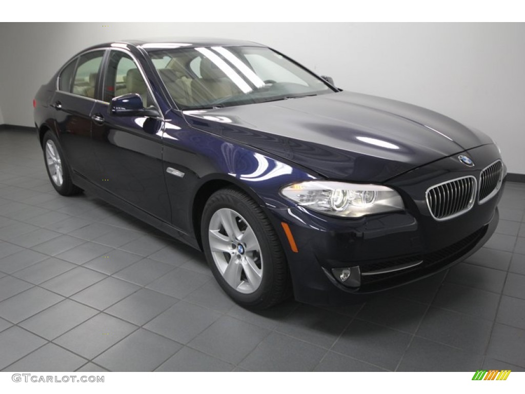 2013 5 Series 528i Sedan - Imperial Blue Metallic / Venetian Beige photo #1