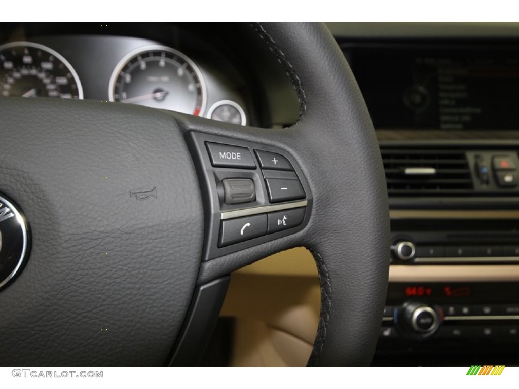 2013 5 Series 528i Sedan - Imperial Blue Metallic / Venetian Beige photo #24