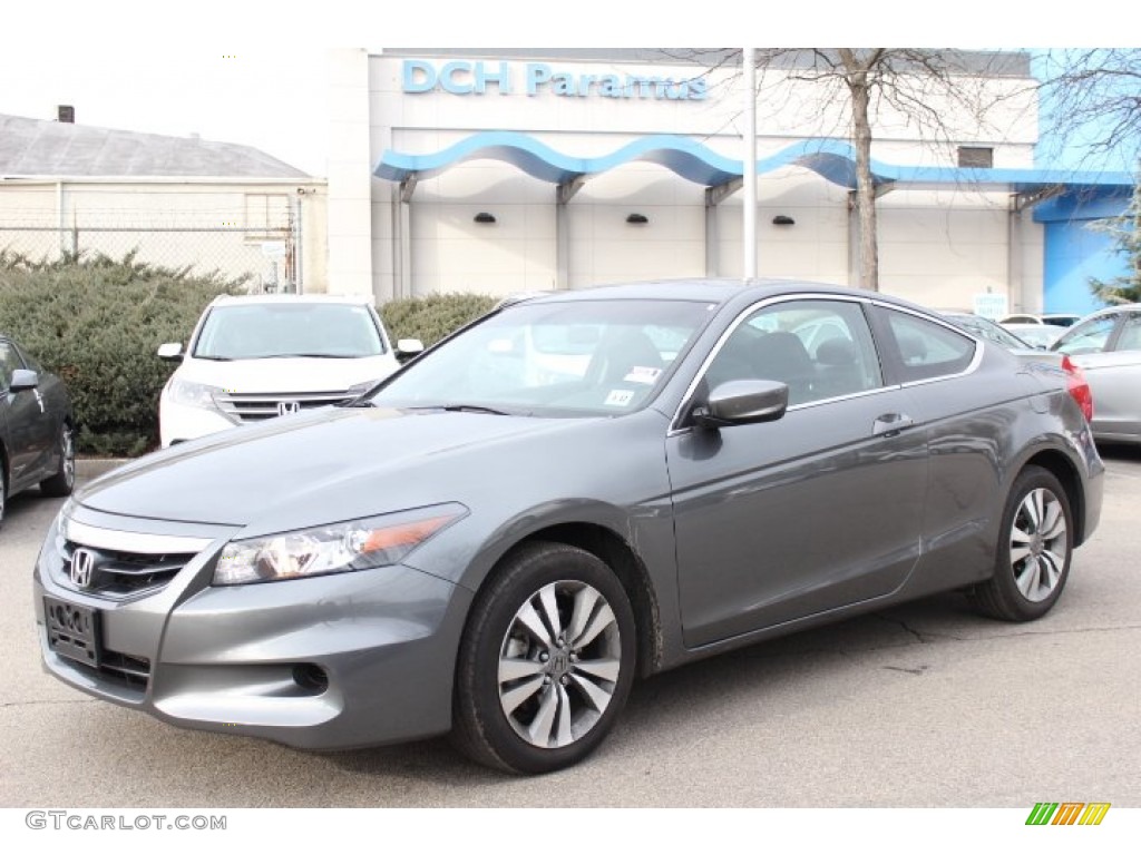 2012 Accord EX-L Coupe - Polished Metal Metallic / Black photo #1