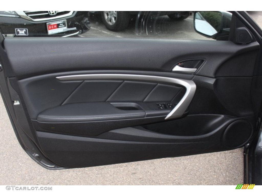 2012 Accord EX-L Coupe - Polished Metal Metallic / Black photo #9