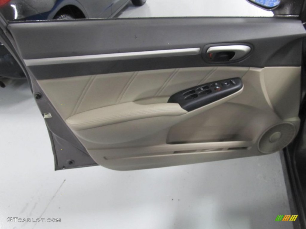 2010 Civic EX-L Sedan - Urban Titanium Metallic / Gray photo #7