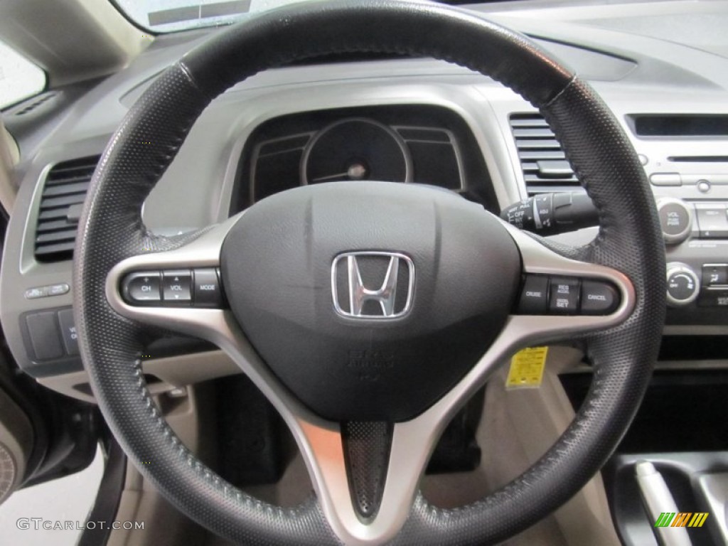 2010 Civic EX-L Sedan - Urban Titanium Metallic / Gray photo #11