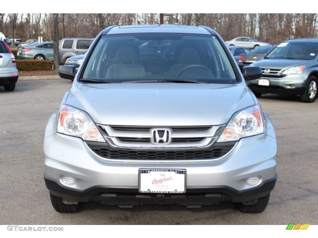 2010 CR-V EX AWD - Alabaster Silver Metallic / Gray photo #2