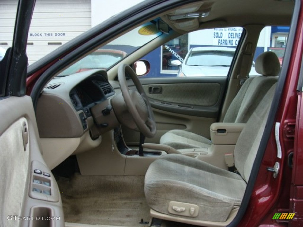 2001 Altima GXE - Nouveau Ruby / Blond photo #9